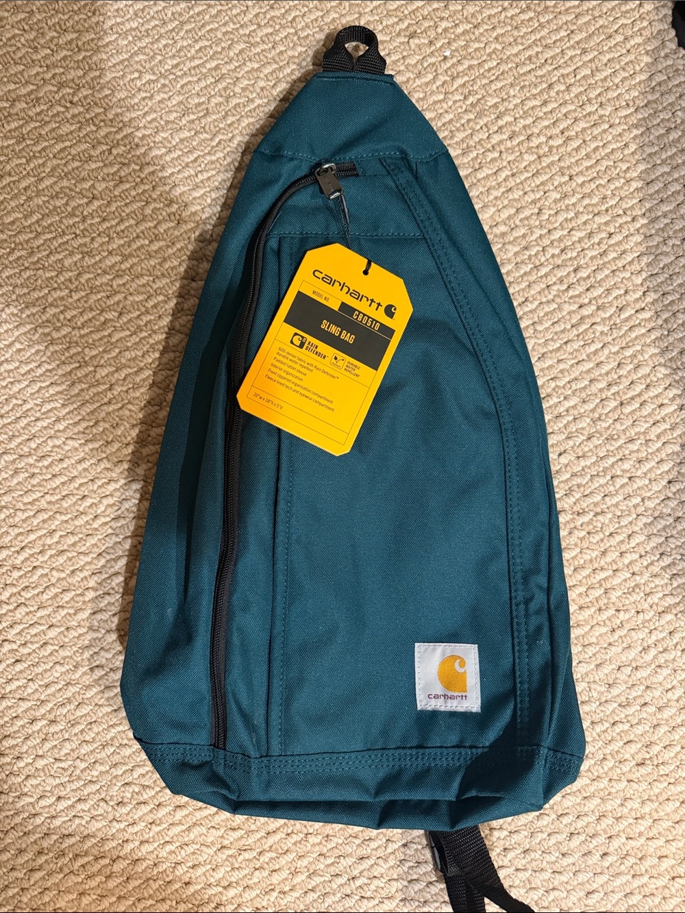 Carhartt Teal Sling Bag - Teal Single-Strap Crossbody